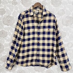 Faherty Flannel Button down Long sleeve Plaid Men's Shirt L 2446